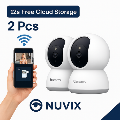 2-Pack Blurams Indoor Security Camera 2K